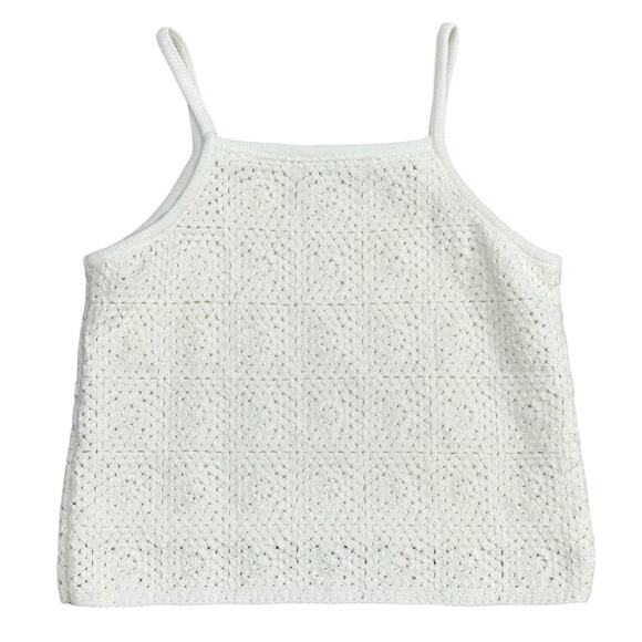 ART CLASS GIRLS CROCHET CREAM TANK XL 14 - Picture 3 of 4
